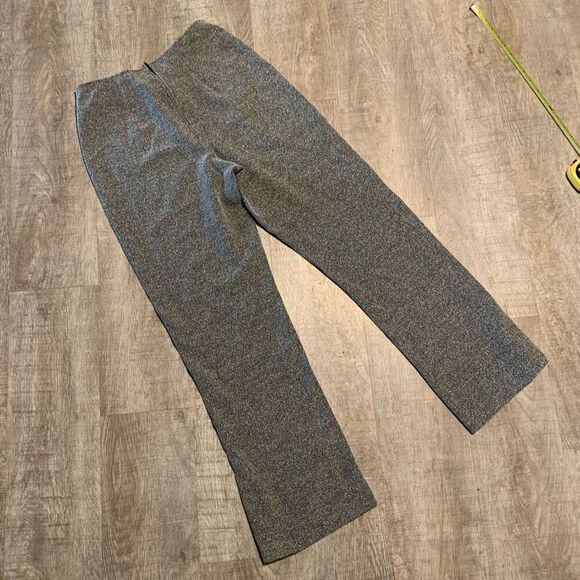 Vintage All That Jazz High Waisted Marled Grey Dress Pants Straight Flare - Picture 6 of 9